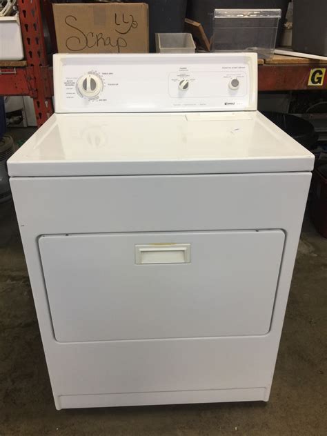 This Kenmore dryer boasts a spacious 6.5 cu. ft. of dryer space, meaning you can toss in a load of towels or bulky bedding. No need for a special trip to the laundromat. The auto moisture sensing Auto Dry cycle monitors dryness levels throughout the cycle, adjusting temperature and dry times to prevent over- and under-drying of your fabrics.