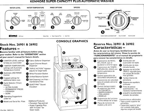 Kenmore 80 series washer model 16882502owners manual. - My hrw collections the diary of anne frank guided questions act 2.