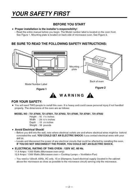 Kenmore over the range microwave installation manual. - Amarg teló d'acer i memòries amables.