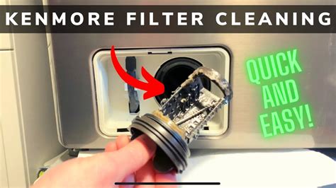 Kenmore Series 100 Washer Filter Location. The Kenmore Series 100 washer is designed with a self-cleaning lint trap, and there is no conventional, standalone filter that needs manual cleaning. The lint trap is built inside the washing drum, effectively collecting lint, debris, and other particles during each wash cycle.. 