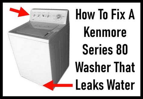 Kenmore Washing Machine Leaking Water From Underneath? Check Your Washing Machine’s Drain Pump. The drain pump is responsible for pumping the water through the drain pipe. If... Check Your Washing Machine’s Tub Seal. The tub seal’s job is to stop water from leaking onto the main tub bearings. .... 