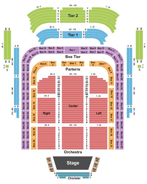 Kennedy Center Concert Hall Seating chart and Seating map for all upco