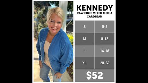 Kennedy lularoe. Shop lutz825's closet or find the perfect look from millions of stylists. Fast shipping and buyer protection. The Kennedy cardigan has long batwing sleeves, a wide cuff, raw edge detail, and mixed media with contrast reverse terry panels. She’s got a 2x1 rib trim at neck band, cuffs, a pocket opening, a back yoke, and a center back seam. The Kennedy has a relaxed fit and comes in brushed ... 