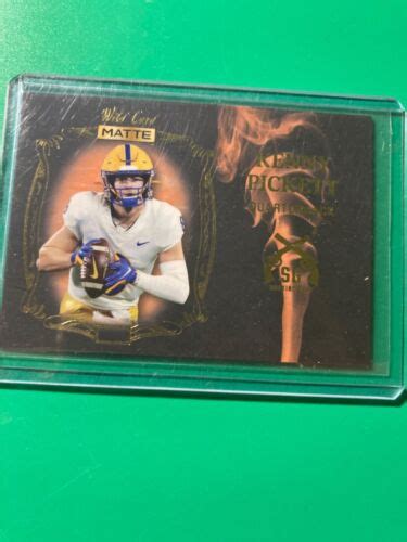 Kenny Pickett RC 2024 Wild Card Matte Smoking Guns 3/5