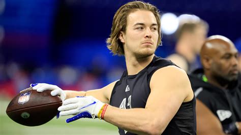 Quarterback Kenny Pickett waited until the NFL scouting combine to have his hands measured. The quarterback acknowledged that his hand size was a topic of conversation in the media much more than .... 