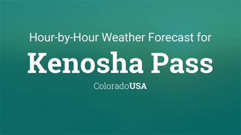 Kenosha Pass Weather Forecast OpenSummit