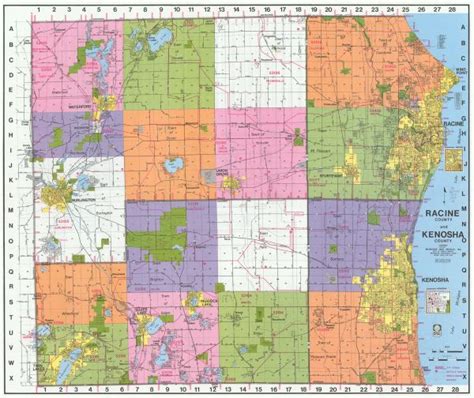Kenosha Zip Code Map Map VectorCampus Map