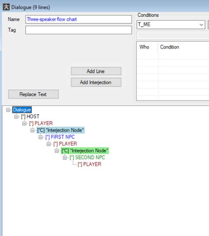 Kenshi player dialogue.  For this to function, you need a host character...