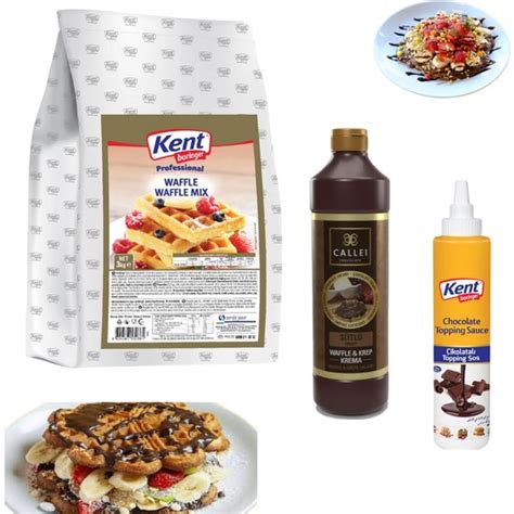 Kent Boringer Waffle Mix +Callei Sütlü Krema+Çikolatalı Fiyatı.