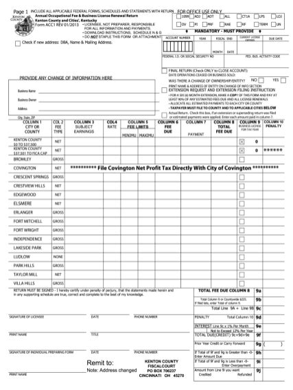 Kenton County Income Tax Rate