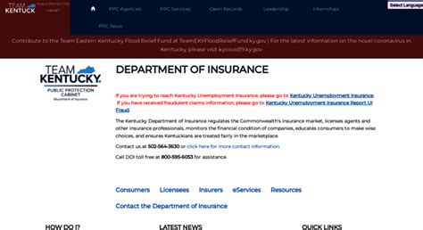 Kentucky Department Of Insurance Eservices