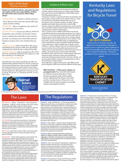 Kentucky Laws and Regulations for Pedestrians