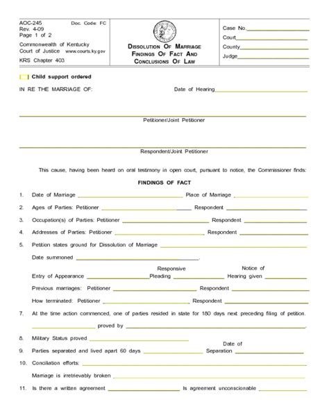 Kentucky divorce records free online. Marriage records are available from June 1958 to present. Marriage records prior to June 1958 can be obtained from the County Clerk in the county where the marriage licenses was issued. View Kentucky information about obtaining marriage and divorce certificates including cost and certificate order form. 