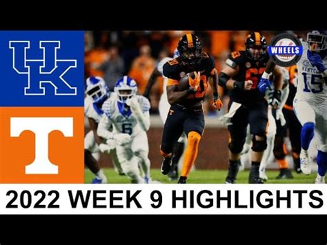 Kentucky-Tennessee leads college football lineup for Week 9