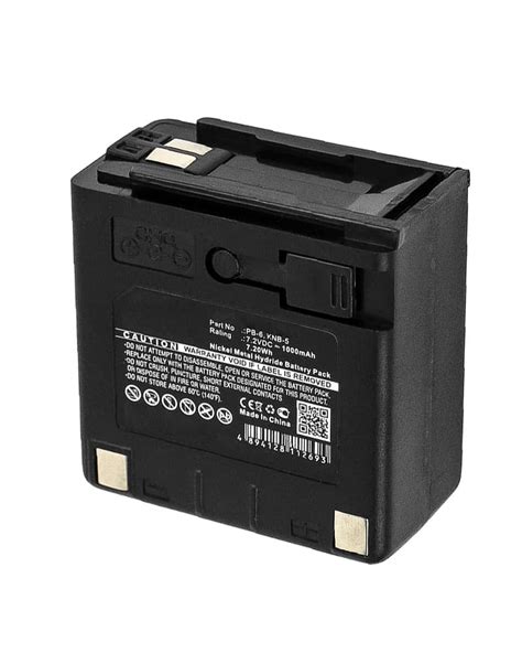 Kenwood PB-6 Battery 1000mAh Ni-MH 7.2V Radio Battery