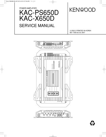 Kenwood kac ps650d power amplifier repair manual. - Bang and olufsen beocord service manuals.