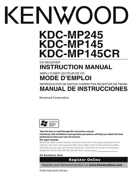 Kenwood kdc mp145cr manual en espanol. - Teksty źródłowe do historii powszechnej wieków średnich.