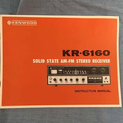 Kenwood kr 6160 solid state am fm stereo receiver service manual. - Bissell dirt lifter power brush manual.