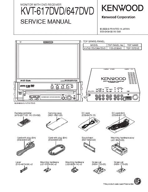 Kenwood kvt 617dvd 647dvd service manual. - Study guide for ramona the pest.