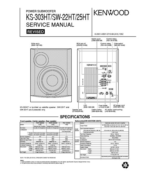 Kenwood sw 22ht power subwoofer repair manual. - Manual sunroof operation on a hyundai getz.