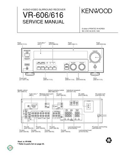 Kenwood vr 606 audio video surround receiver service manual. - 2002 renault laguna 3 0 v6 manual.
