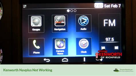 Kenworth navplus not working.  Check for software updates via Kenworth&rsquo;s su...