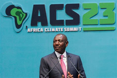 Kenya’s leader says climate change is eating away Africa’s GDP, calls for talks on global carbon tax
