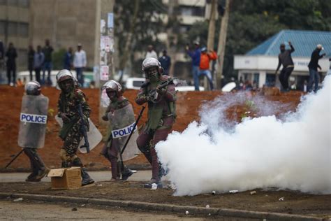 Kenyan doctors say civilians were shot, and some killed, while running from police during protests