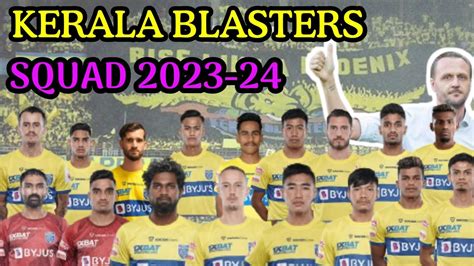 Kerala Blasters Squad 2024/22: Full list of players - KreedOn