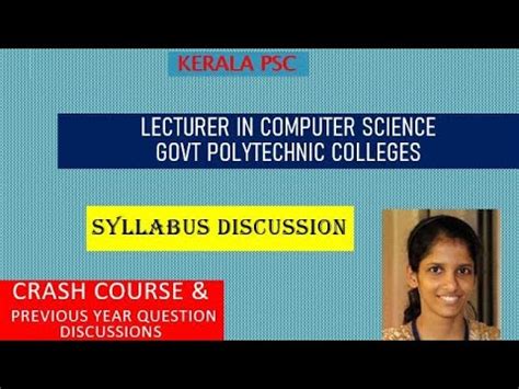 Kerala Polytechnic Computer Science Engineering Syllabus (2024).