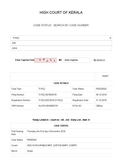 Kerala court case status.  * Petitioner/Respondent Select Case TypeAdml. M.  CM...