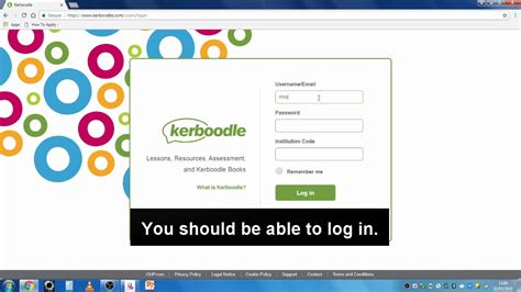 Kerboodle student login.  Sharing login details with students.  Getting s...