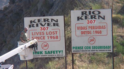 by Leslie Valle, Eyewitness News Fri, May 26th 2023, 5:08 PM PDT 3 VIEW ALL PHOTOS The death toll sign at the mouth of the infamous killer kern river has been updated. Hopefully, a reminder.... 