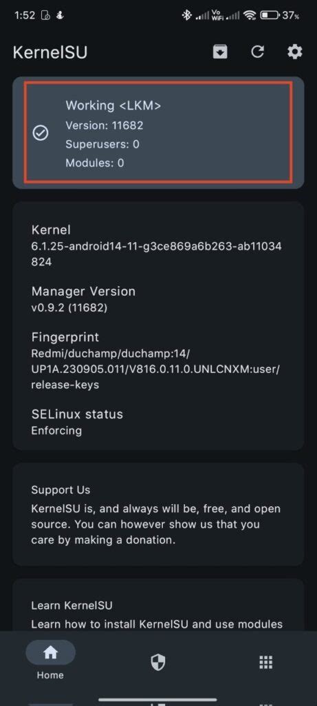 Kernelsu manager github. x A Kernel based root solution for Android.  enhancement #753 ☆1,196...