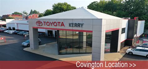 Kerry toyota florence ky. Kerry Toyota is located in Florence, KY, near Fort Mitchell. Skip to main content. Sales: (859) 371-3939; Service: (859) 371-1518; Parts: (859) 371-1407; 6050 Hopeful Church Road Directions Florence, KY 41042. YouTube Instagram. Home; New Vehicles New Vehicle Inventory. Custom Order Shop New Toyotas Toyota Incentives Model Showroom Value Your Trade 