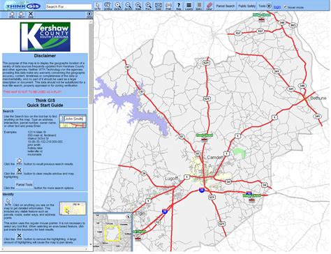 Quick Tips for using this Kershaw County, South Carolina City Limits map tool. There are four ways to get started using this Kershaw County, South Carolina City Limits map tool. In the "Search places" box above the map, type an address, city, etc. and choose the one you want from the auto-complete list.. 