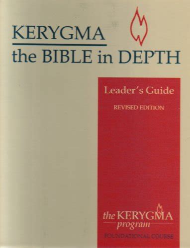 Kerygma the bible in depth leaders guide. - Manual de soluciones de askeland 6ta edición.