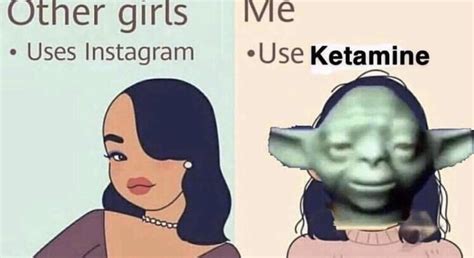 Ketamemes. When consumed in small quantities, ketamine produces euphoric effects. Higher doses create hallucinogenic effects. As the dose increases, its dissociative effects become more apparent, eventually reaching the K-Hole. Normal ketamine after effects can last up to 8 hours, with antidepressant effects lasting up to a week. 