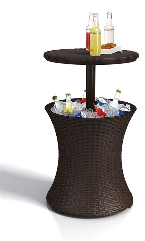 Keter Cool Bar Outdoor Ice Cooler Table Garden Furniture