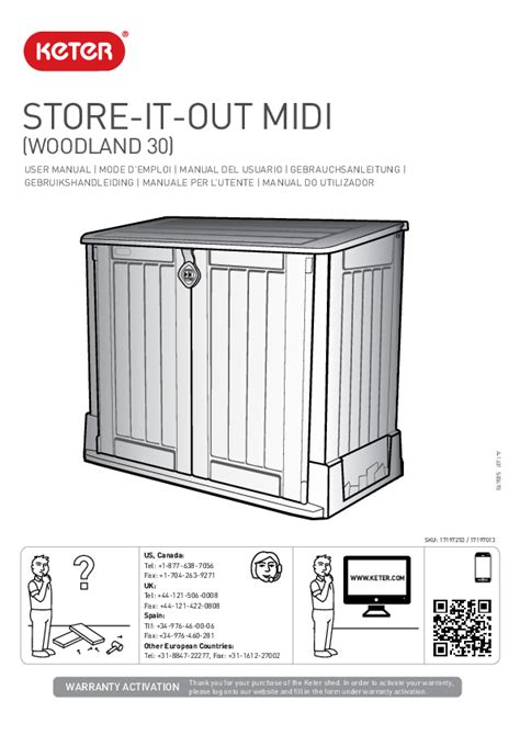 Keter STORE-IT-OUT MIDI Instruction manual