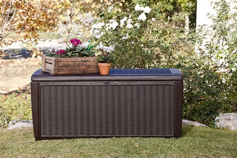 Keter Sumatra 135 Gallon Rattan Style Deck Box - Walmart.com