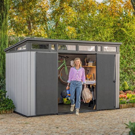 Shop Wayfair for all the best Keter Sheds. Enjoy Free Shipping on most stuff, even big stuff. ... Artisan 9 x 7 Modern and Elegant Storage Shed Made Of Extremely Durable Two Tone Wood-look Resin. by ... Artisan 11x7 ft Large Outdoor Resin Shed with Floor and Modern Design Ideal Storage For Lawn Patio. by .... 