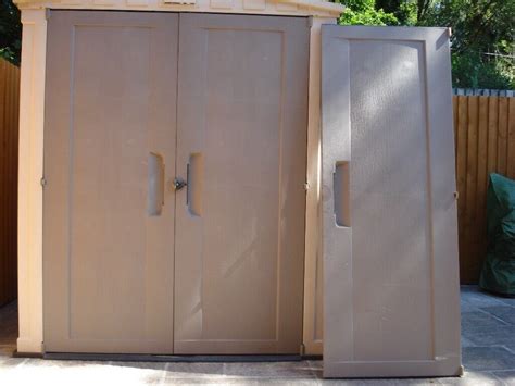 Keter shed replacement doors. The resin is UV resistant, so its colour won't fade, and the doors are in another shade to present an atractive two tone effect. Replicating a wooden shed but so much more durable, your Keter factor shed is also just as sustainable as it's made from 100% recyclable materials. We have just taken delivery of the Factor 8ft x 8ft which can be seen ... 