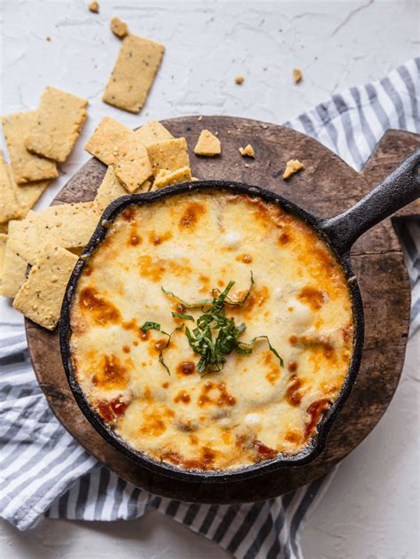 Keto Chicken Parmesan Dip - Peace Love and Low Carb