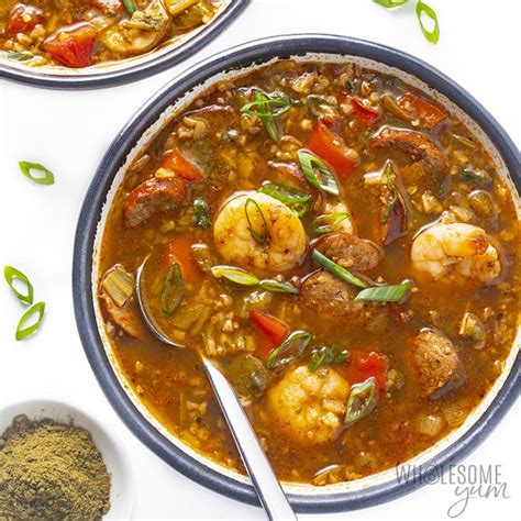 Keto Gumbo {With Sausage & Shrimp} - Savory Thoughts