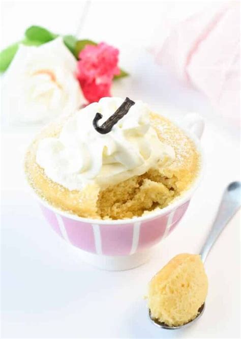 Keto Vanilla Mug Cake with Almond Flour - Sweet As Honey