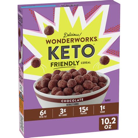 Keto cereals. Low Carb & Keto Friendly Lifestyles: With 4g net carbs and 0g sugar per serving, our cereal is perfect for anyone on a keto-friendly diet or living a low carbohydrate lifestyle. The legendary combination of being wholesome and tasty. Gluten Free & Grain Free: We are a gluten-free, grain-free, soy-free, wheat-free, childlike cereal for grown-ups. 