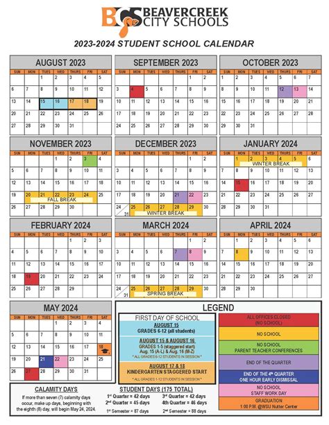 School Year Calendars. 2024-2025 Student School Calen