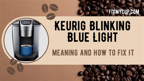 Keurig blinking blue light. Jun 27, 2023 · Turn on the brewer. Fill half of the reservoir with white vinegar and the rest with fresh water till max line. Press the eight and 12-oz buttons for 3 seconds to activate the descaling mode. The Keurig coffee maker is in descaling mode when the descale light turns solid. Press the 12 oz button to begin descaling. 