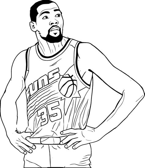 Kevin Durant Coloring Shee
